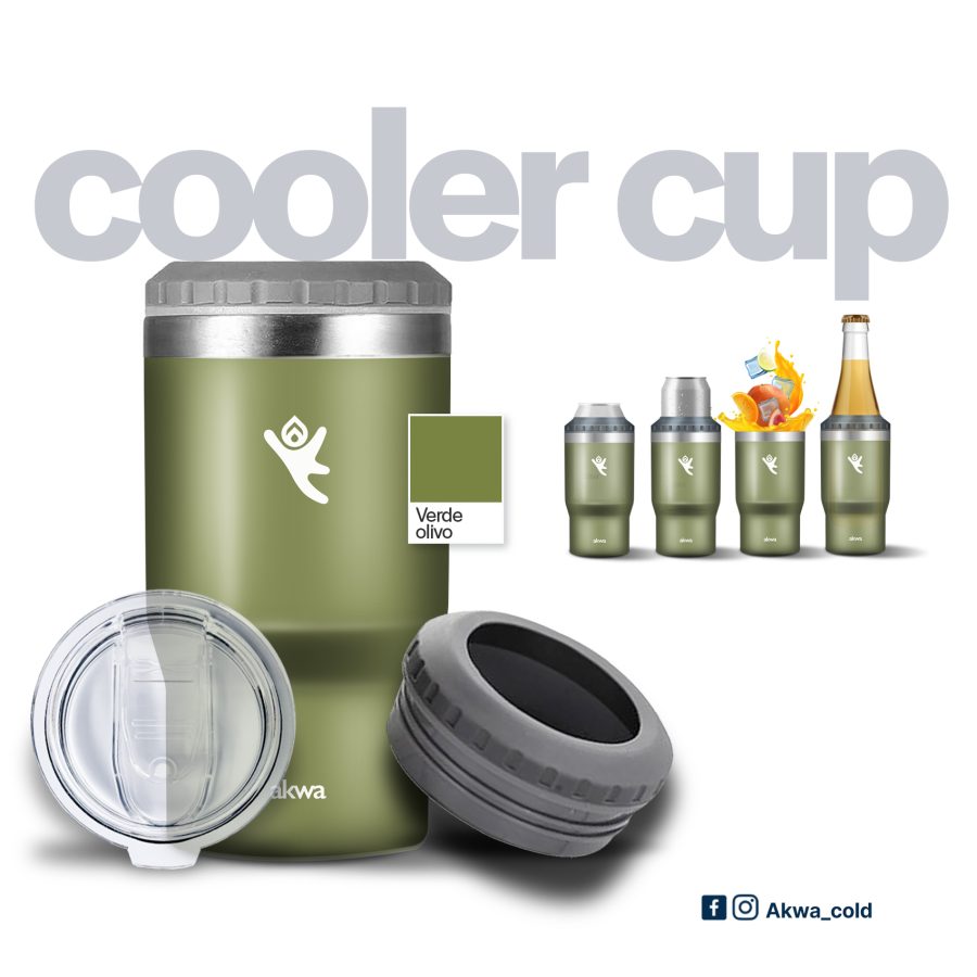 Cooler cup verde olivo - Image 2