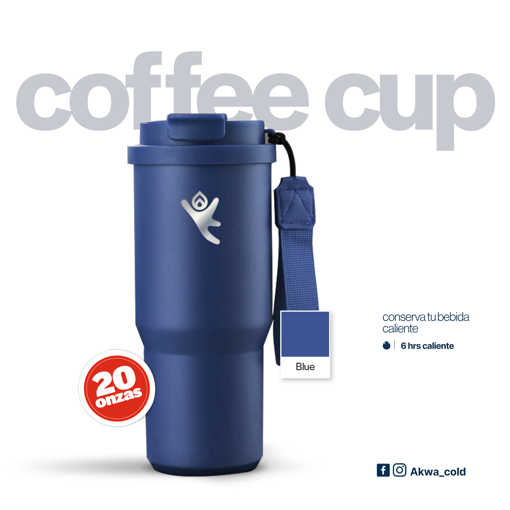 Coffee Cup Blue - Image 2