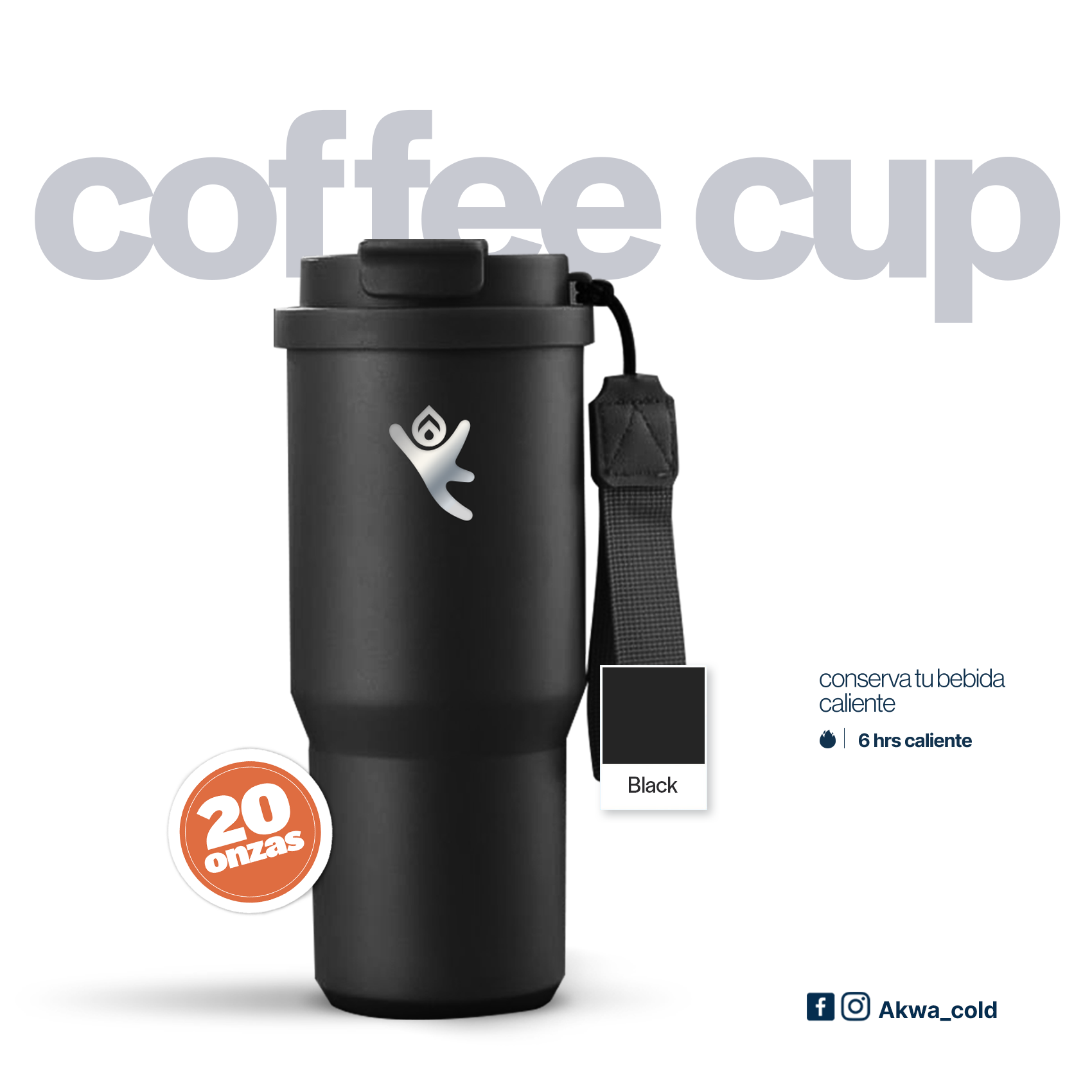 Coffee Cup Black - Image 2